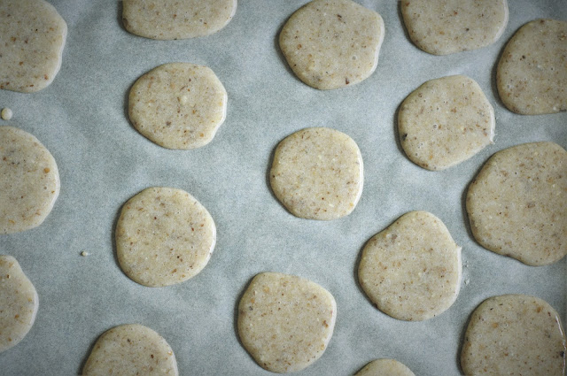 Form circles with a spoon in a baking pan