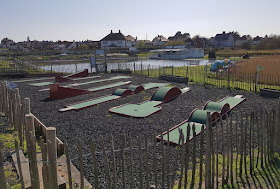 Crazy Golf course at the Boating Lake in Southwold, Suffolk