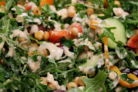 Chickpea Salad with Lemon-Tahini Dressing