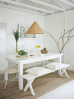 Modern Dining Room furniture, white color