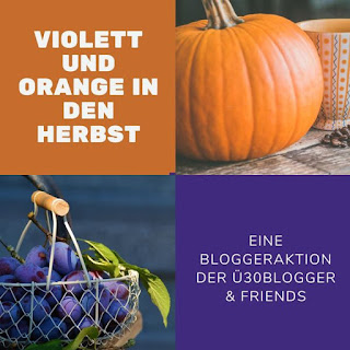 Violett und orange in den Herbst ü30Blogger