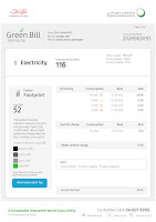 United Arab Emirates Dubai Utility Bill psd DEWA Green(Electricity & Water) download (کهرباء و میاه)