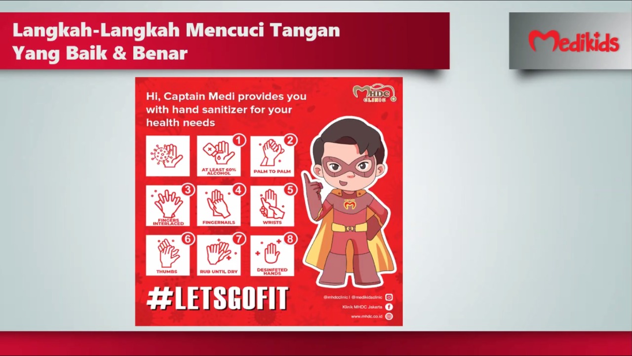 langkah-langkah mencuci tangan