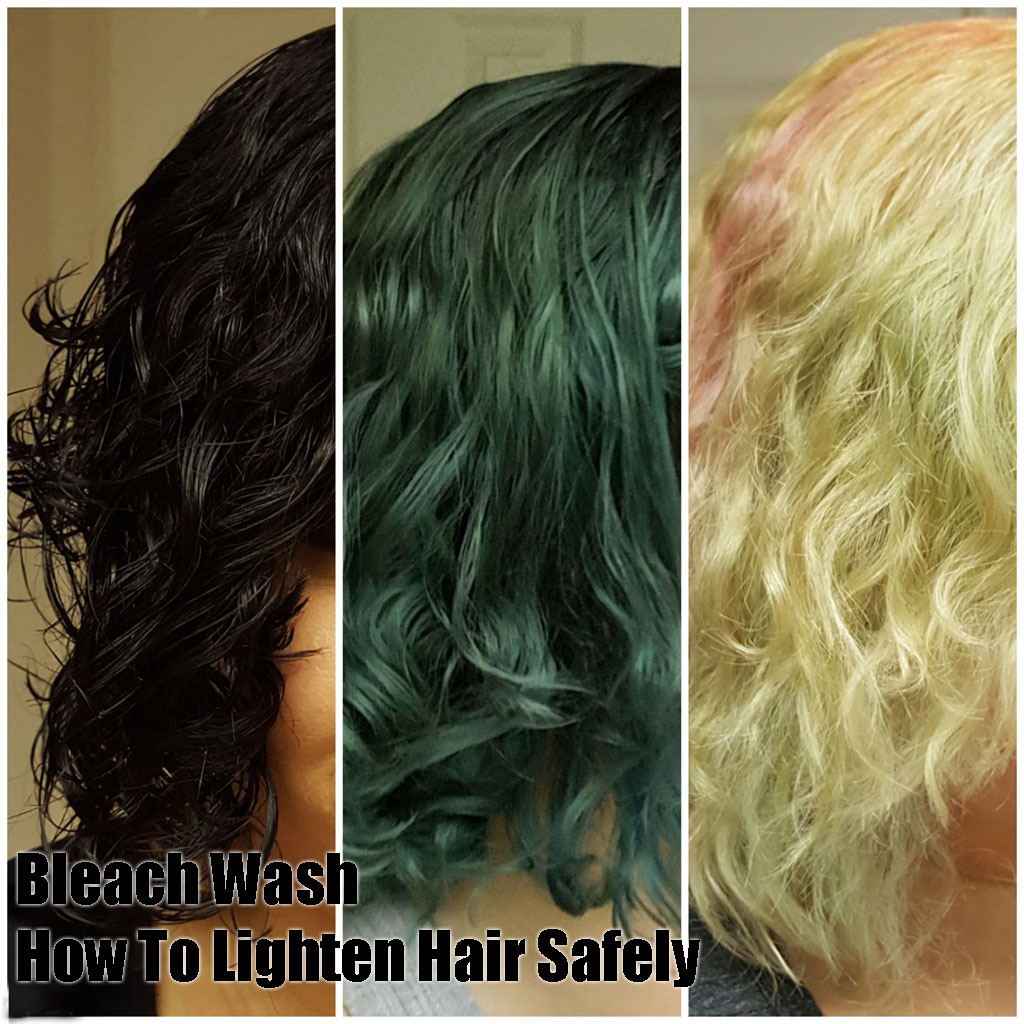 Bleach Wash How To Safely Lighten Dark Hair At Home Mama