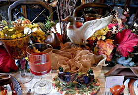 Plumcreek place - Duck, hunt, fall, Thanksgiving tablescape 