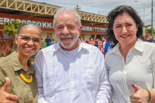 Marina,  Lula e Simone Tebet