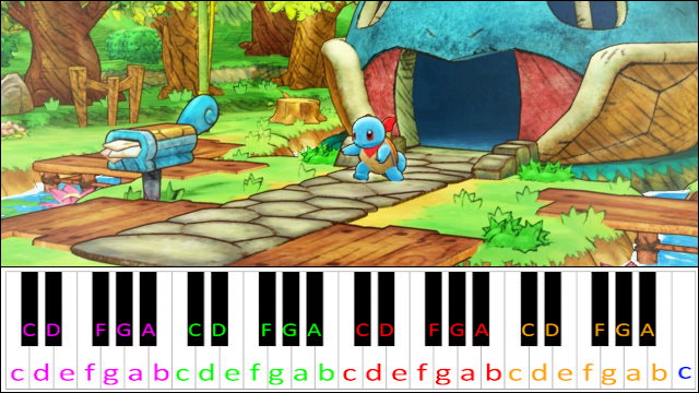 Rescue Team Base (Pokémon Mystery Dungeon: Rescue Team DX) Piano / Keyboard Easy Letter Notes for Beginners