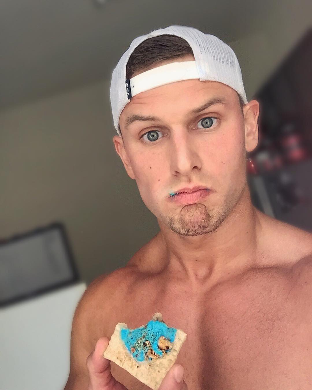 will-you-be-my-valentine-chase-ketron-hot-guy-eating-sweets-valentines-day-hunk