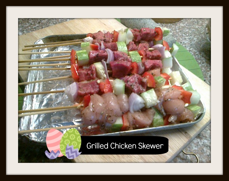 Grilled Chicken/Beef Skewer - Koleksi Resepi Atkins Lynn Mohd