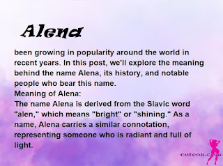 meaning of the name "Alena"