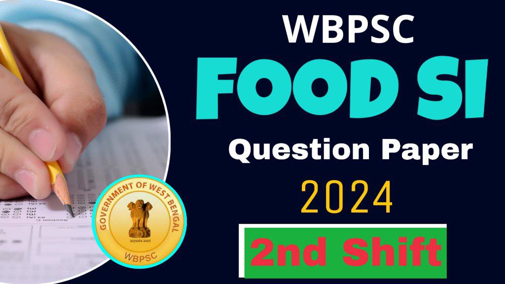 PSC Food SI 2nd Shift Question Paper 2024 PDF