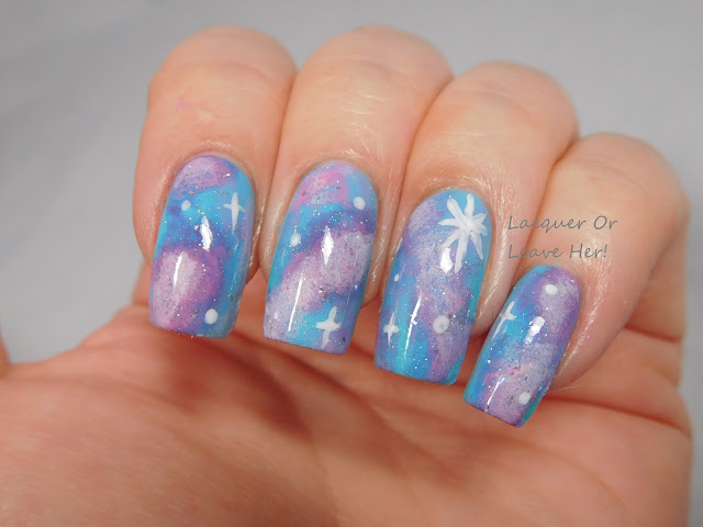 Galaxy nails with Spellbound Nails Galaxy Nails collection