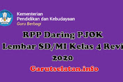  RPP Daring PJOK 1 Lembar SD/MI Kelas 4 Revisi 2020