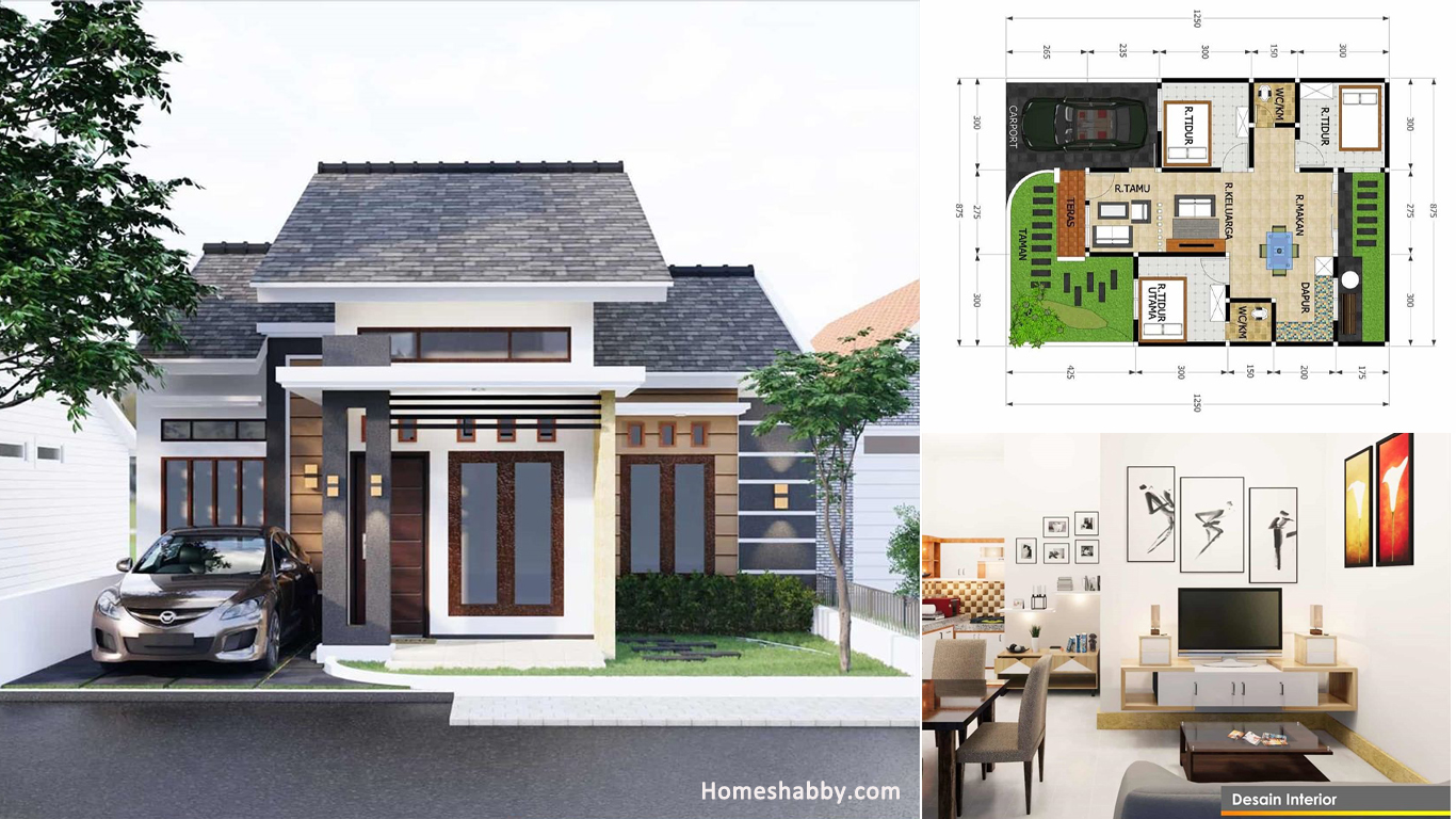 Desain Dan Denah Rumah Minimalis Terbaru Ukuran 8