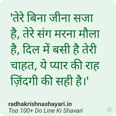 Best Do Line Ki Shayari In Hindi