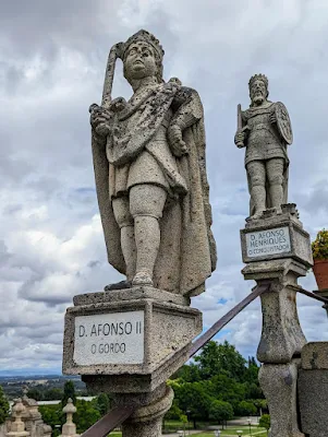 Statue of "O Gordo" at Jardim do Paço in Castelo Branco Portugal