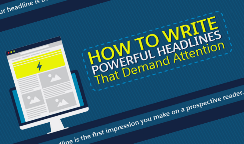 The Art of Writing Catchy Headlines - infographic