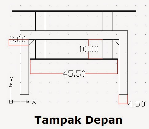 Cara Membuat Meja 2D Di AutoCAD