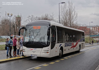 MAN-y Lion's Regio, Szwagropol, Małopolskie Dworce Autobusowe, tymczasowy dworzec autobusowy