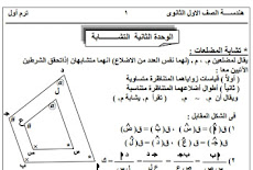 تحميل ملزمة الهندسة للصف الاول الثانوى بعد تعديل الترم الاول 2016 اعداد خالد المنفلوطى