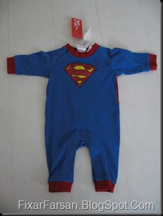 Stålmannen Superman Sparkdräkt Pyjamas nyfödd