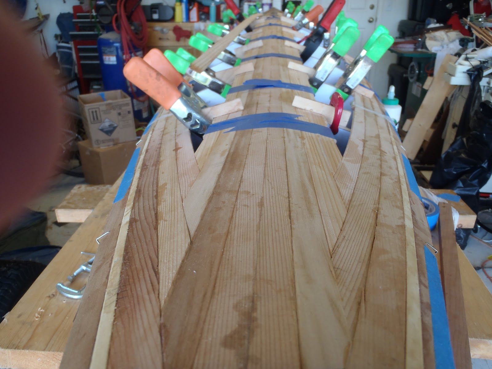 Guillemot "Simple Design" Kayak Build: Building the deck.