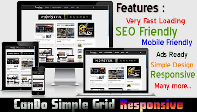 Cando Simple Grid Responsive Blogger Templates