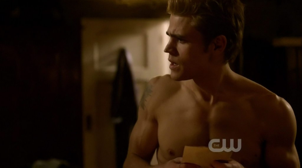 Paul Wesley and Ian Somerhalder on Vampire Diaries s1e10