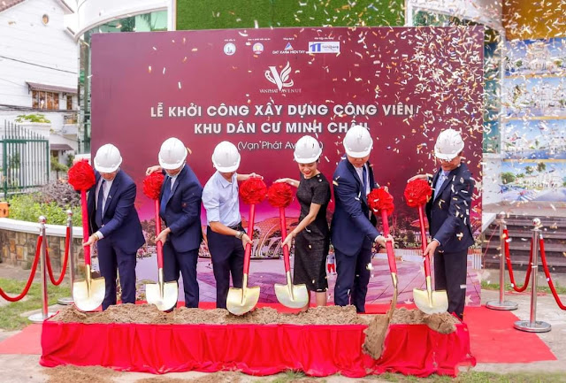 Khởi công xây dựng công viên quy mô lớn tại KDC Minh Châu - Vạn Phát Avenue