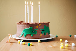 Chocolate Hazelnut Dinosaur Cake