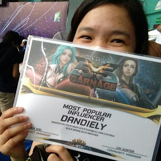 dandiely - Most Popular Influencer Award 2018 - Cabal Online PH