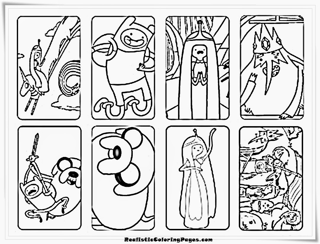Adventure Time Coloring Sheet