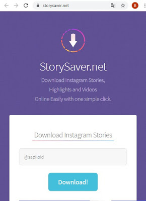 Story Saver Ternyata Gampang ! Cara Download Video Instagram Tanpa Aplikasi