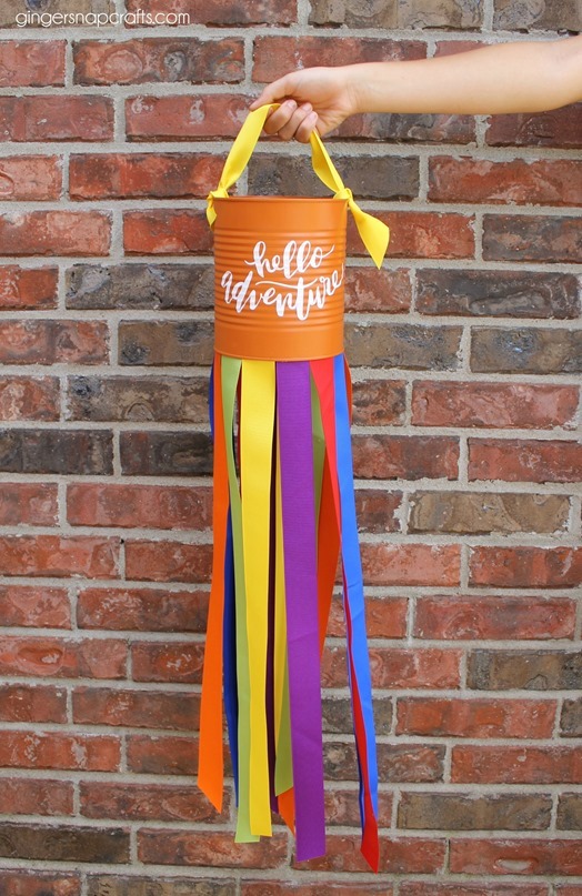 how to use ribbon to make a windsock