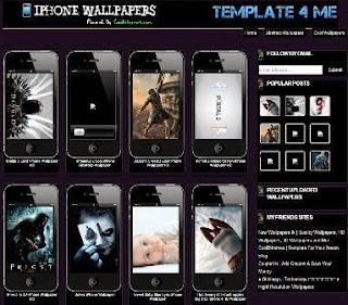 Template Iphone Wallpapers Blogger