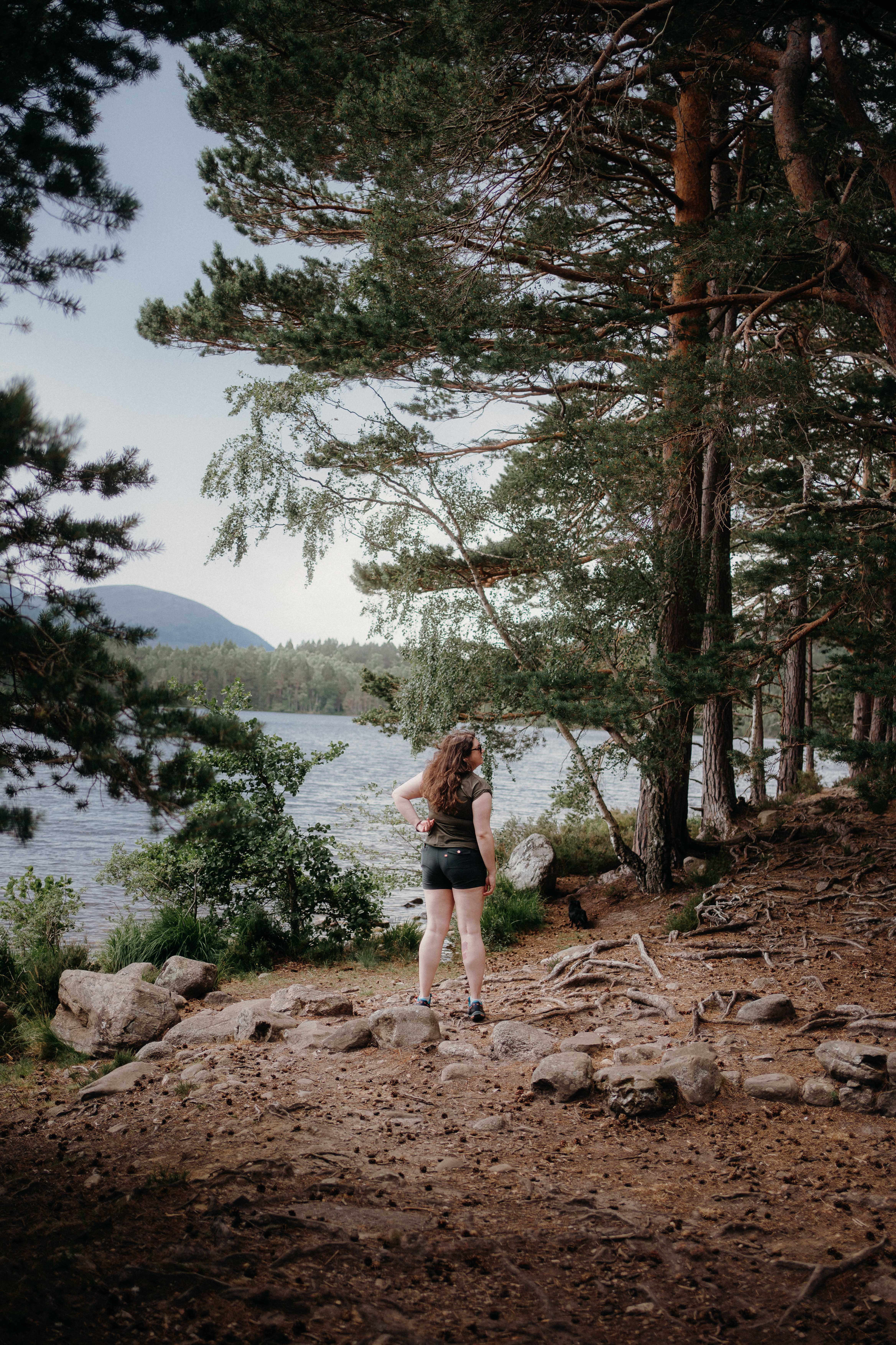 Loch An Eilein in Rothiemurchus liquid grain