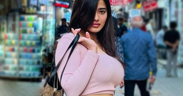 ketika sharma curvy short skirt top