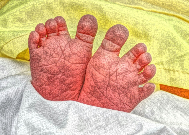 Baby feet free picture for commercial use.