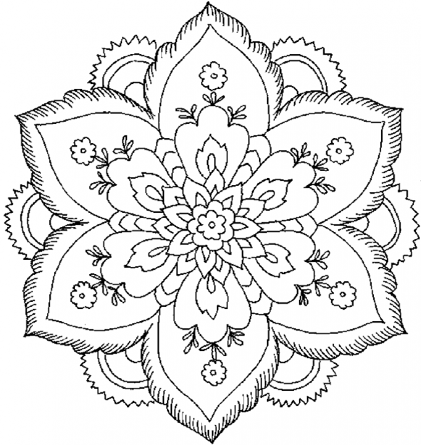 Floral Or Paisley Patterns  Free Printable Adult Coloring Pages