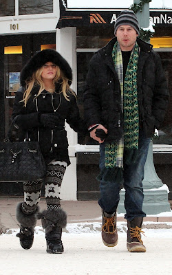 Jessica Simpson and new fiance Eric Johnson strolling the streets of Aspen, Colorado