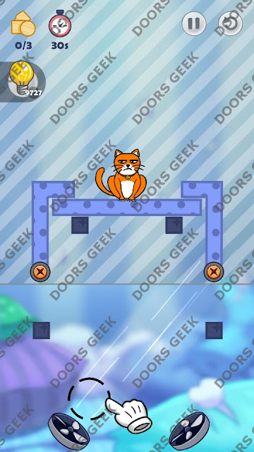 Hello Cats Level 204 Solution, Cheats, Walkthrough 3 Stars for Android and iOS