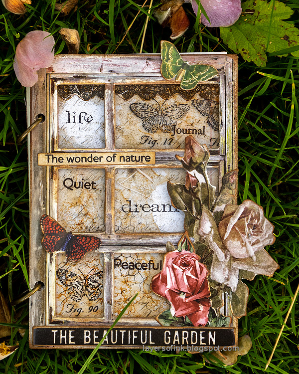 Layers of ink - Window Garden Book Tutorial by Anna-Karin Evaldsson.