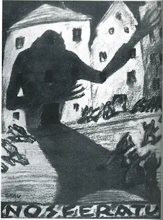 Nosferatu: Una sinfonía del horror (1922) Arte promocional original de Nosferatu de Albin Grau, 1922