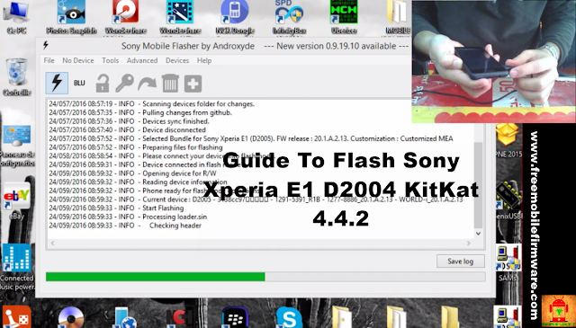 Guide To Flash Sony Xperia E1 D2004 KitKat 4.4.2 Tested Firmware