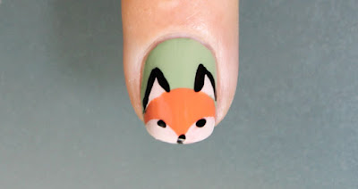 Autumn Fox Nail Art