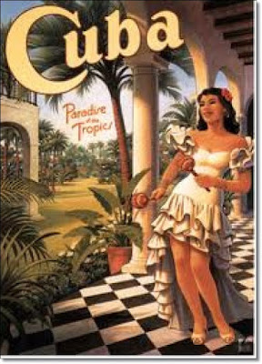 Cuba-Poster-tropical plants spicy cuban women