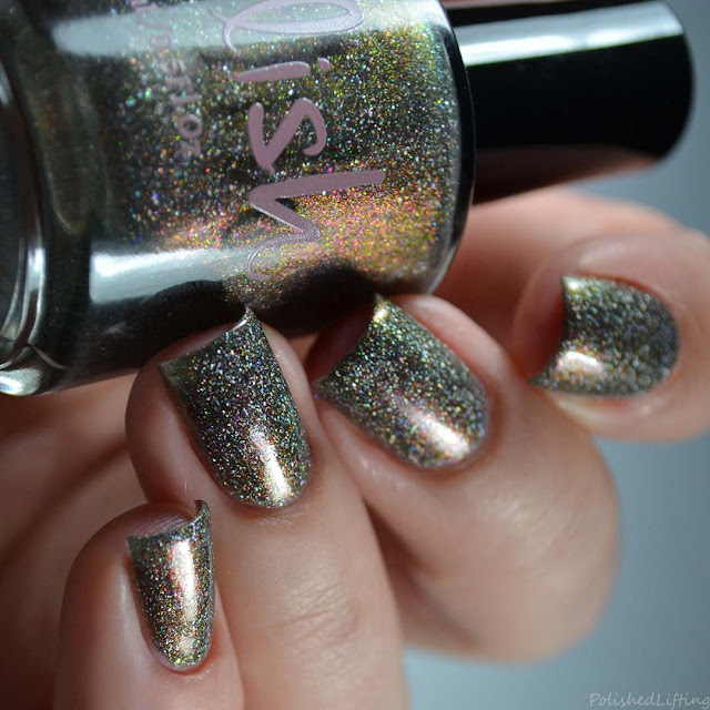 brown holo multichrome nail polish