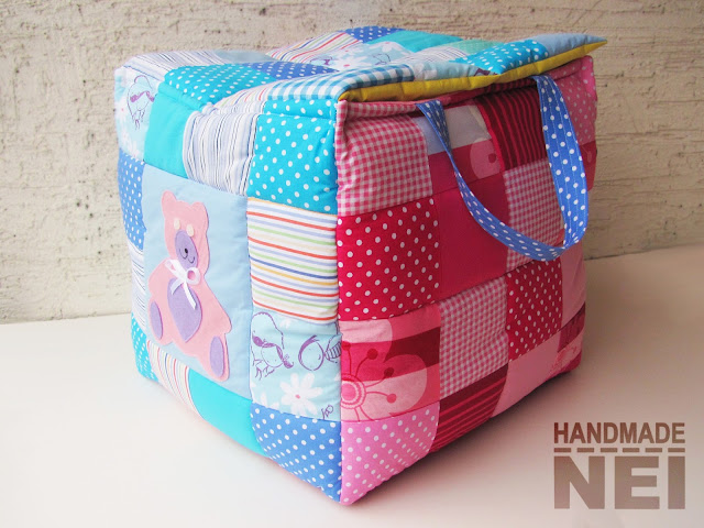 Handmade Nel: Кош за играчки от плат "Мими"