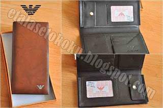 DOMPET ARMANI AR 81433 LIGHT COFFEE