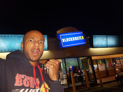 Tim surprised to see a Blockbuster Video